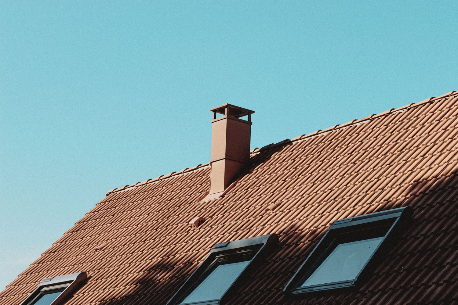 Roof showing different types of openings